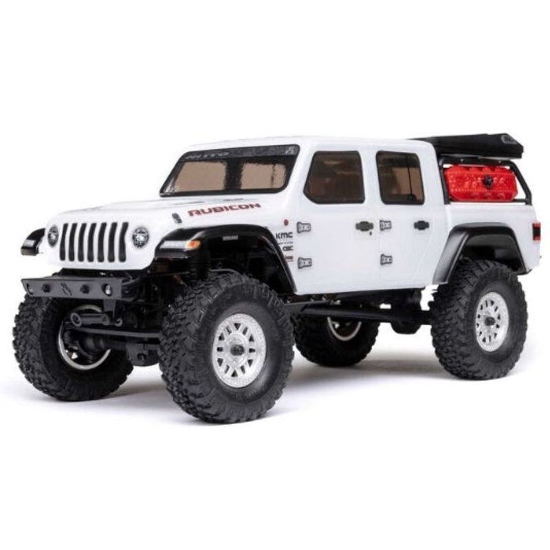 1/24 SCX24 Jeep JT Gladiator 4WD Rock Crawler Brushed RTR White