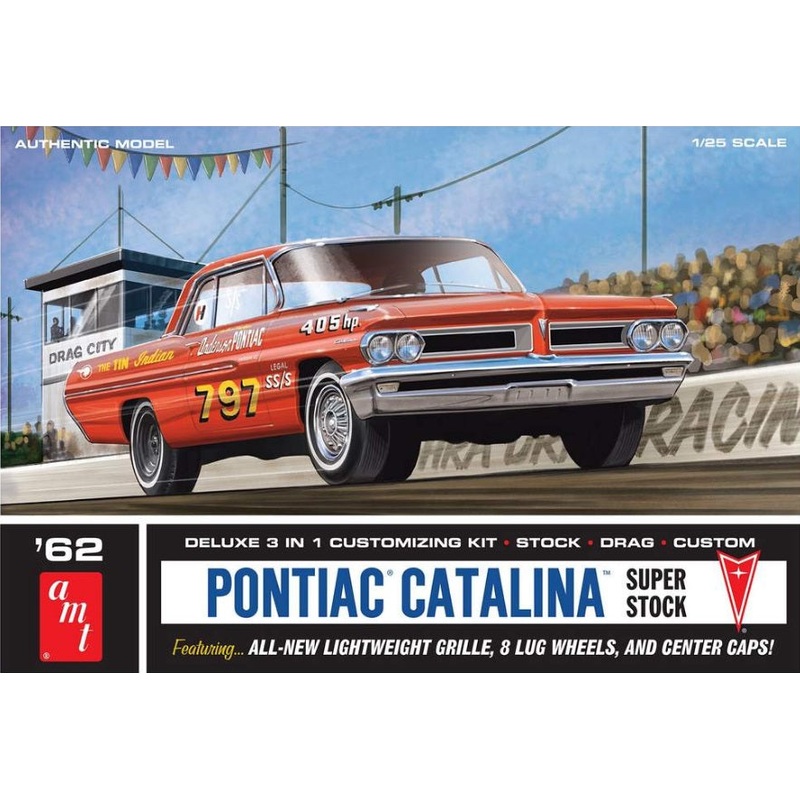 1/25 1962 Pontiac Catalina Super Stock (3 in 1)