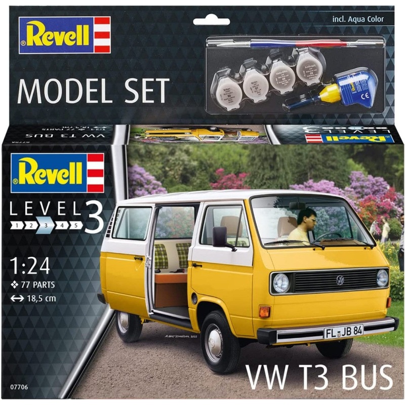 1/25 VW T3 Bus with Paint & Glue