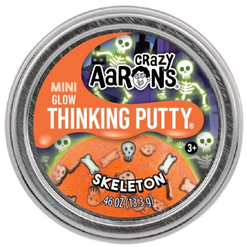 2" Skeleton Glow Mini Putty