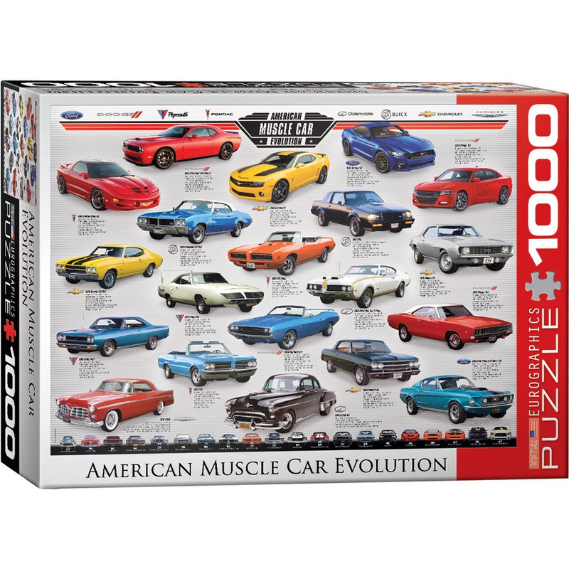 American Muscle Car Evolution 1000pc Puzzle