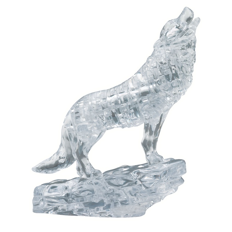 Clear Wolf 3D Crystal Puzzle