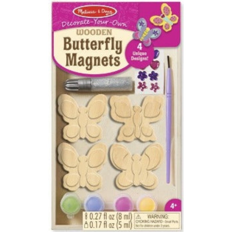 Decorate-Your-Own Wooden Butterfly Magnets