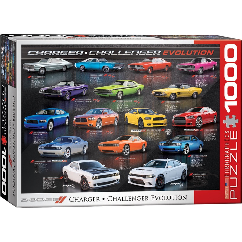 Dodge Charger & Challenger Evolution 1000pc Puzzle