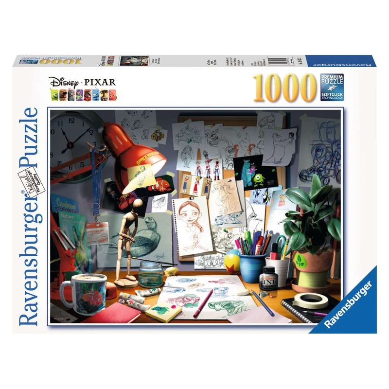 The Artist's Desk Pixar 1000pc Puzzle