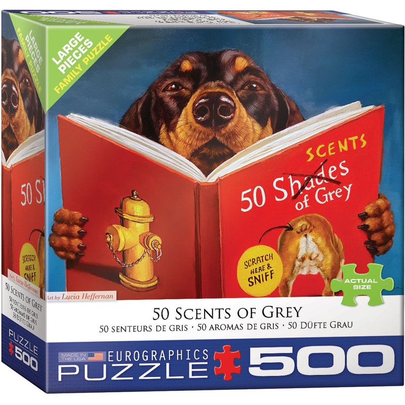 50 Scents of Grey  500pc Large Piece Puzzle
