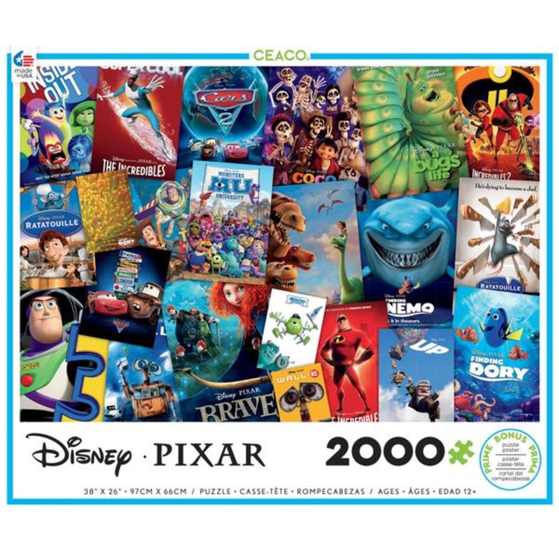 Disney Pixar Movie Poster 2000pc Puzzle