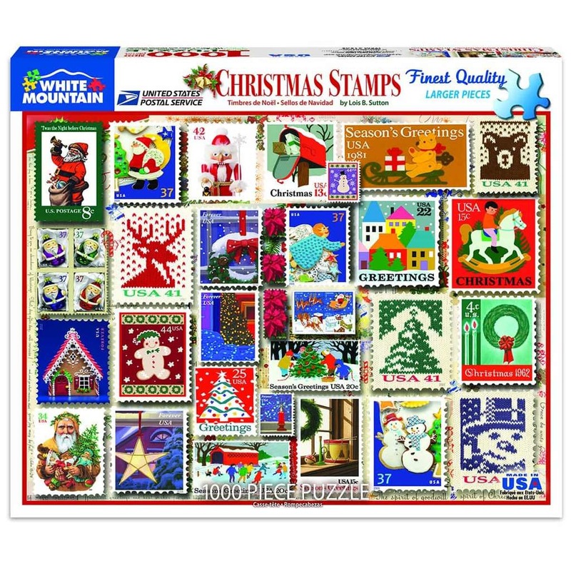 Christmas Stamps 1000pc Puzzle