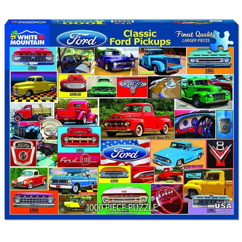 Classic Ford Pickups 1000pc Puzzle