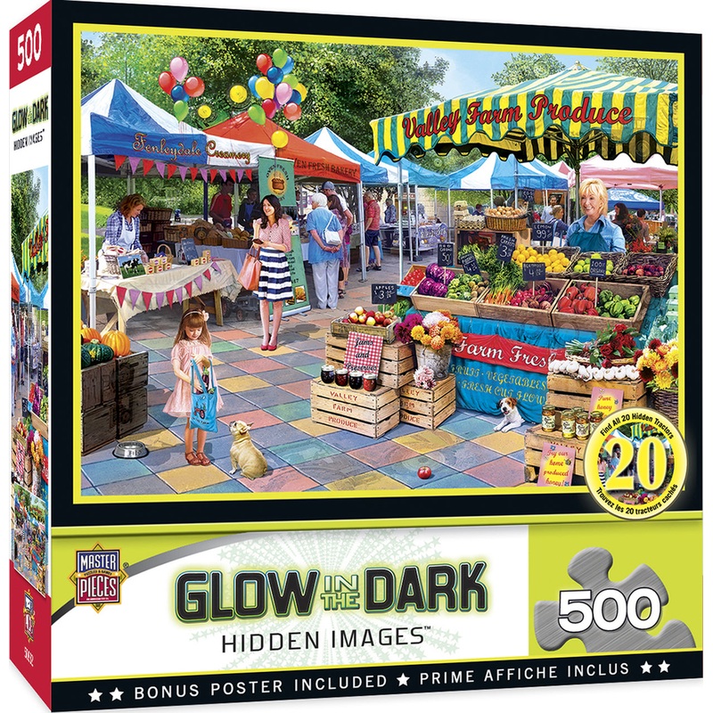 Corner Market Glow in the Dark 550pc Puzzle