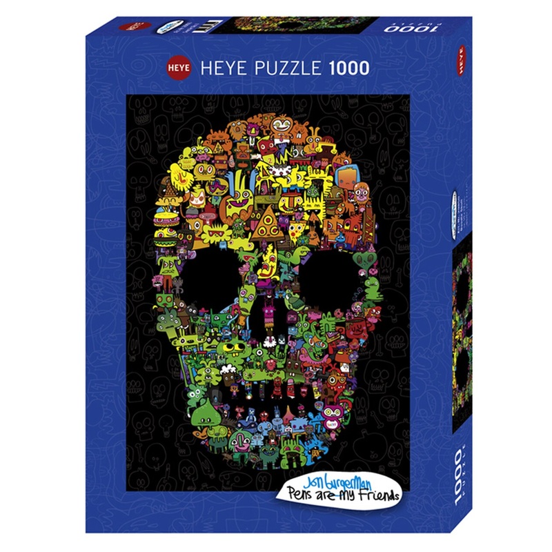 Doodle Skull 1000pc Puzzle