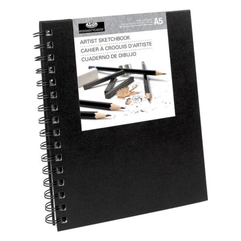 Royal Brush A5 Spiral Hardcover Sketchbook 5.8 x 8.3in.