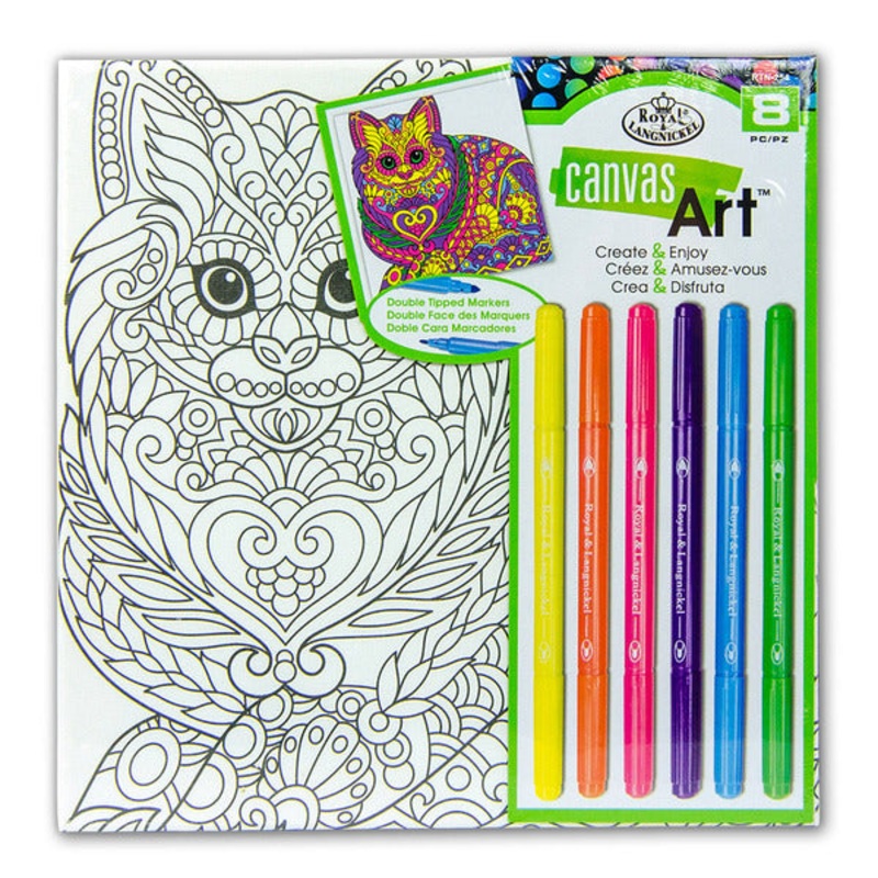 Royal Brush Canvas Art Markers Cat