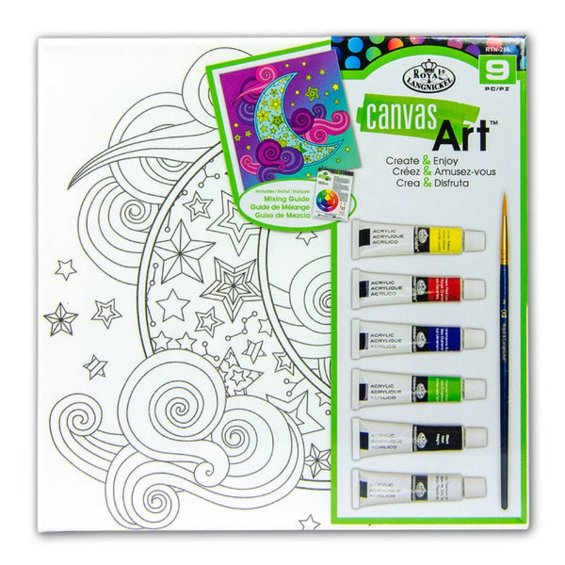 Royal Brush Canvas Art Paint Moon