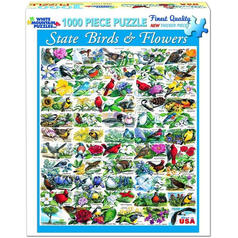 State Birds & Flowers 1000pc Puzzle