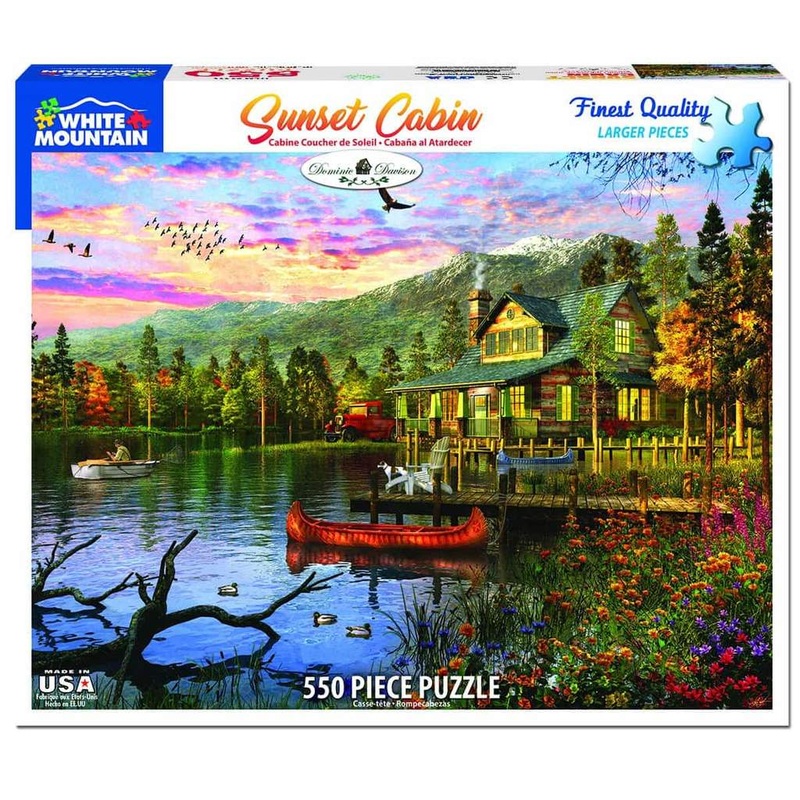 Sunset Cabin 550pc Puzzle