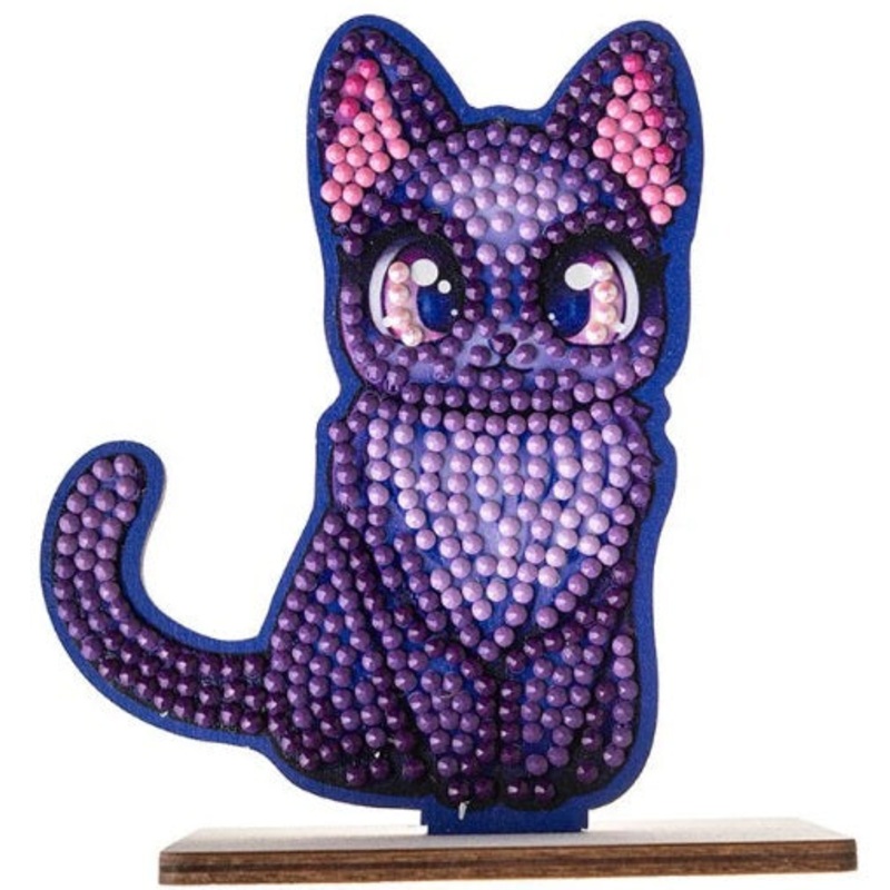 Crystal Art Buddies Purple Cat