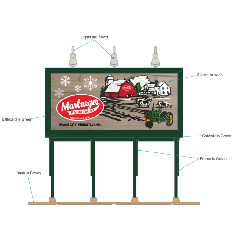 O Marburger Dairy Holiday Billboard NOW AVAILABLE