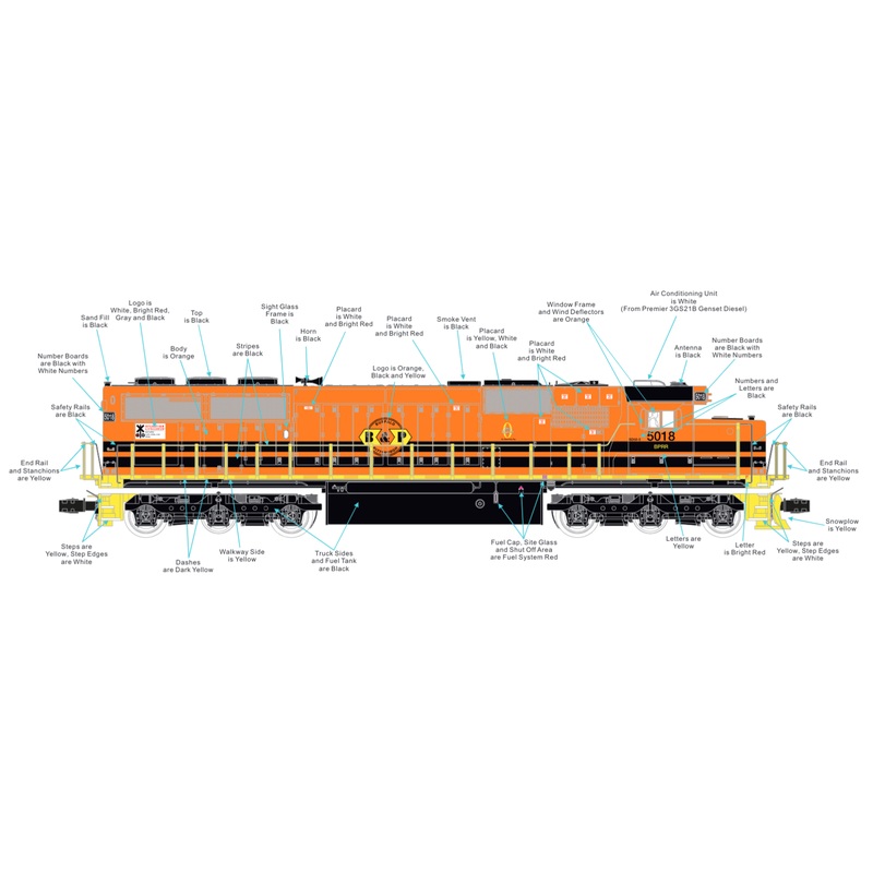 O SD50 Diesel Engine Buffalo & Pittsburgh #5019 PRE-ORDER