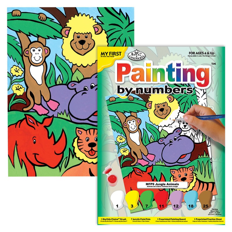 Royal Brush My First Paint By Number Jungle Animals