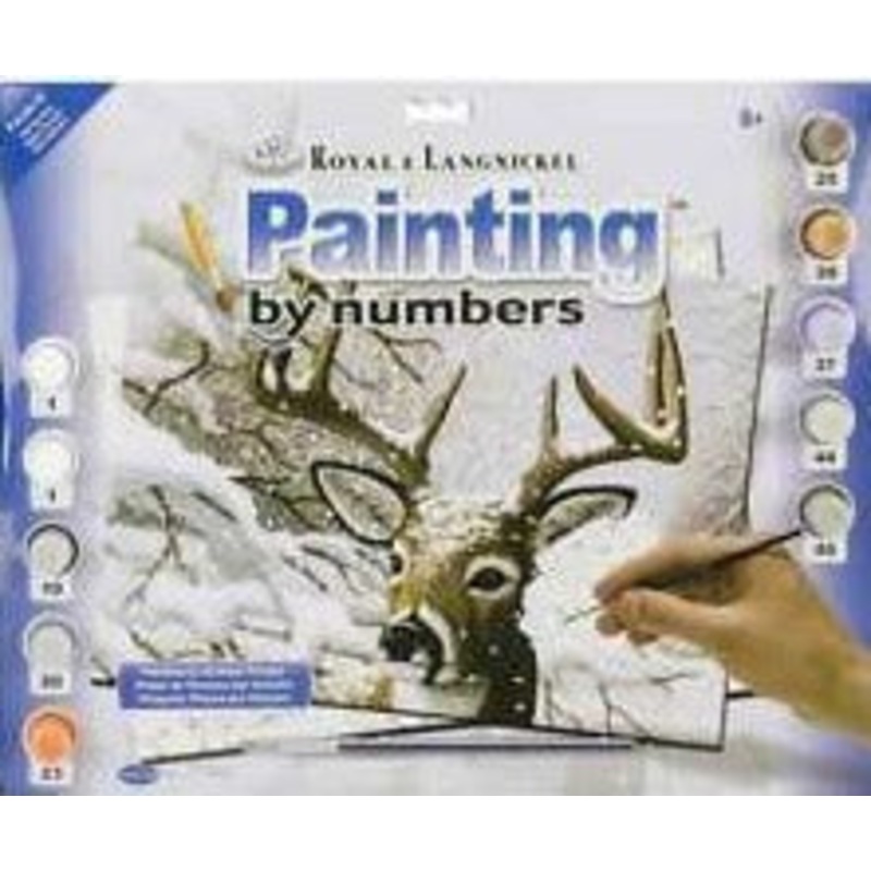 Royal Brush Paint By Number Junior Large Dancing Snow