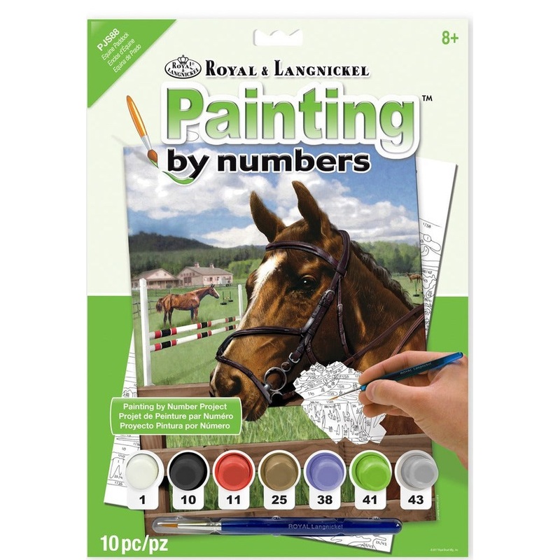 Royal Brush Paint By Number Junior Small Equine Paddock ROYPJS88