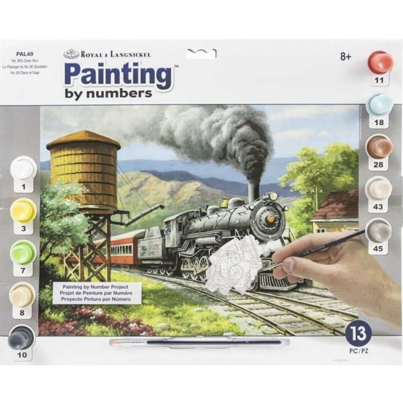Royal Brush Painting By Number Adult Large #90's Daily Run