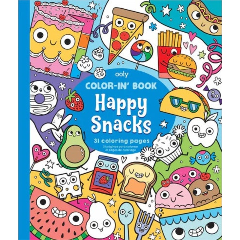Color-In Book Happy Snacks