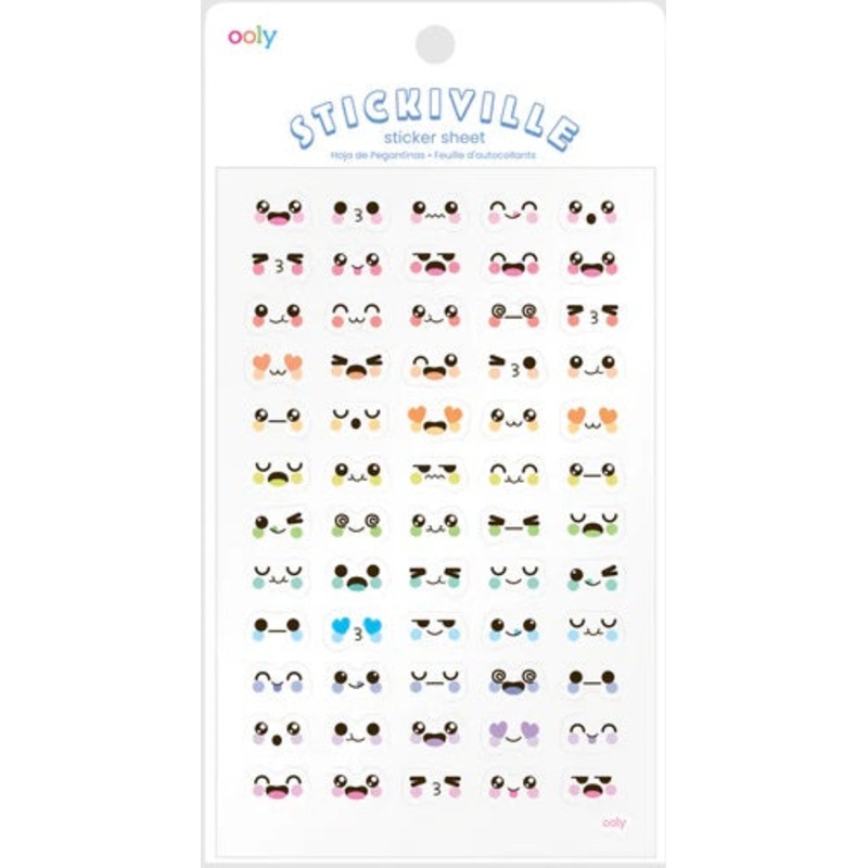 Stickiville Cute Expressions Stickers - Vinyl
