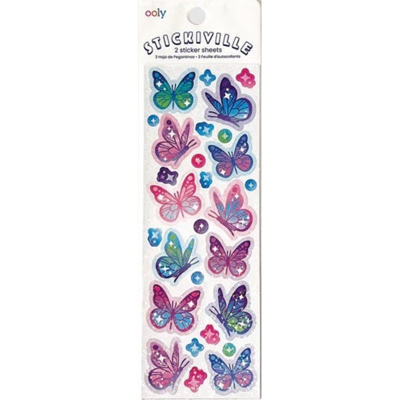 Stickiville Glittery Butterflies Stickers