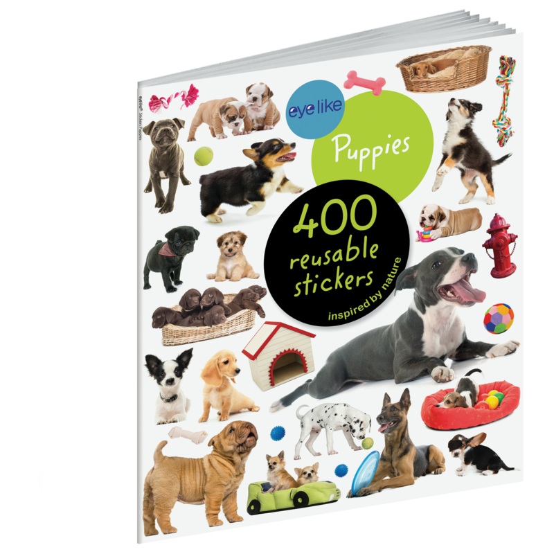 Eyelike: Puppies Reusable Stickers