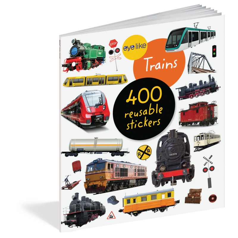 Eyelike: Trains Reusable Stickers