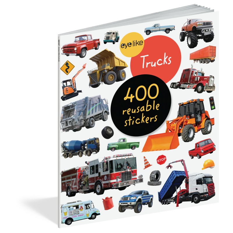 Eyelike: Trucks Reusable Stickers