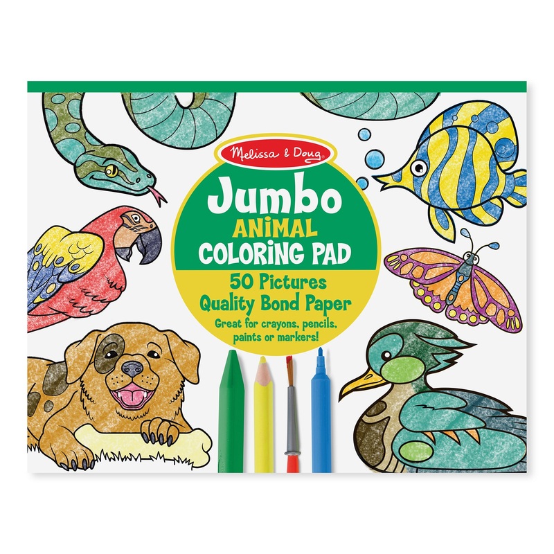 Jumbo Coloring Pad - Animals