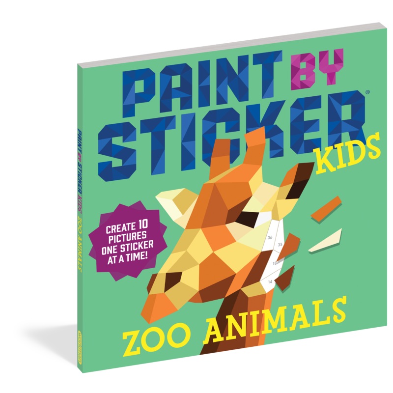 Paint By Sticker Zoo Animals