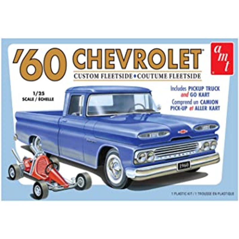 1/25 1960 Chevy Fleetside Pickup with Go Kart 2T