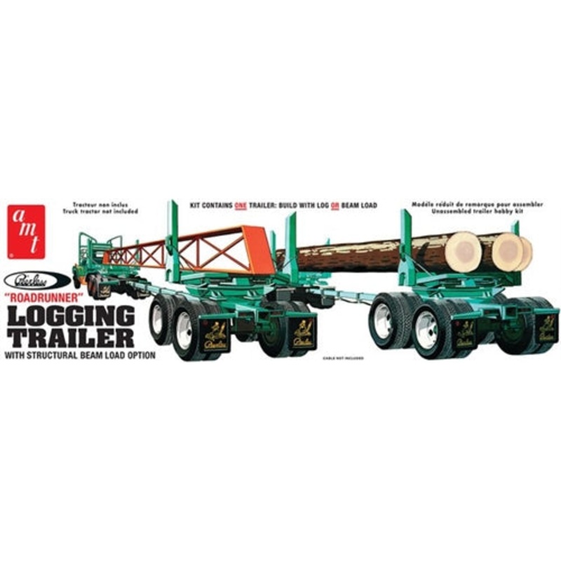 1/25 Scale Peerless Logging Trailer Model Kit