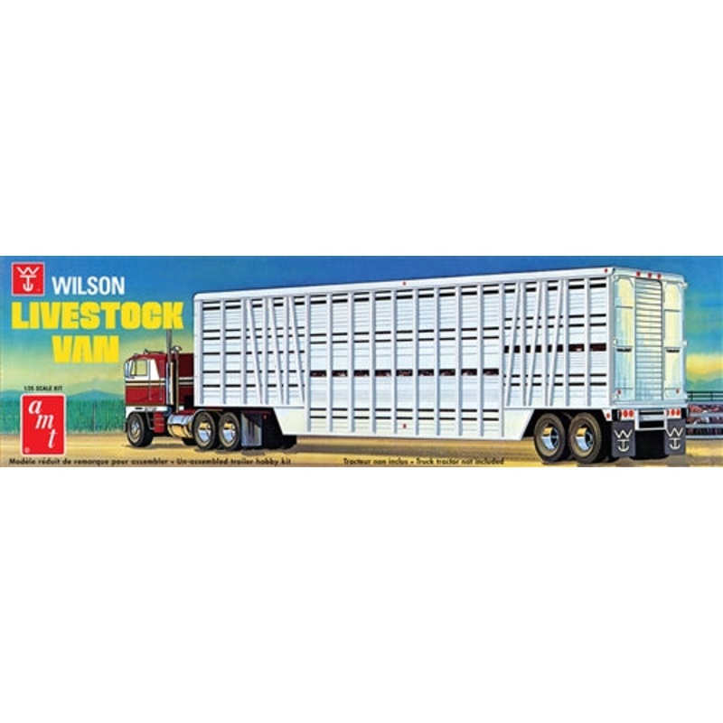 1/25 Scale Wilson Livestock Van Trailer Model Kit
