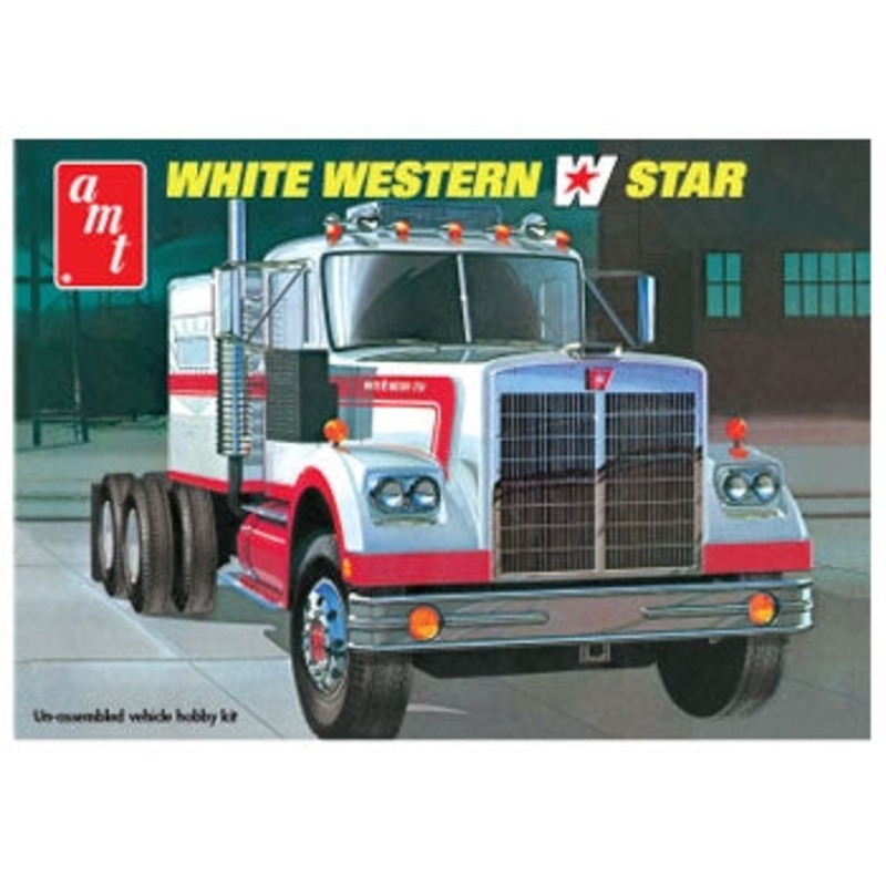 1/25 White Western Star Semi Tractor