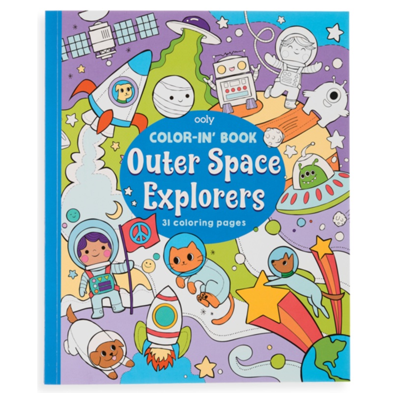 Color-in Book Outer Space Explorers