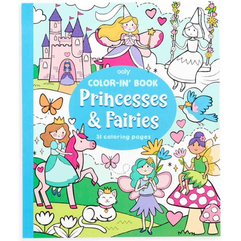 Color-In Book Princess & Fairies