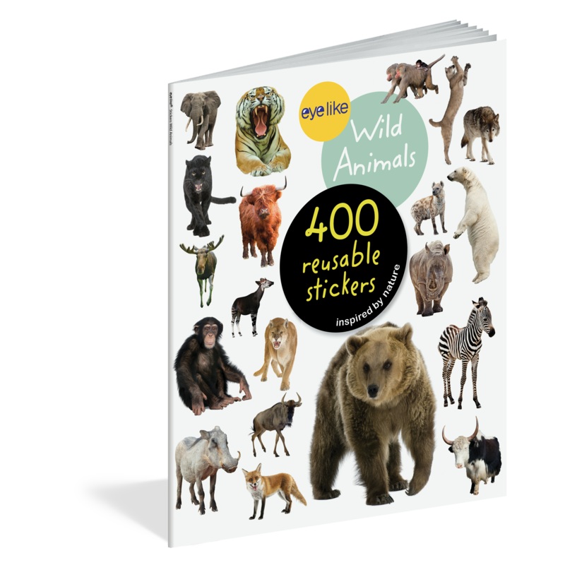 Eyelike: Wild Animals Reusable Stickers