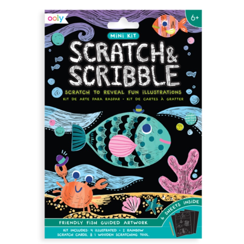 Mini Scratch & Scribble Friendly Fish