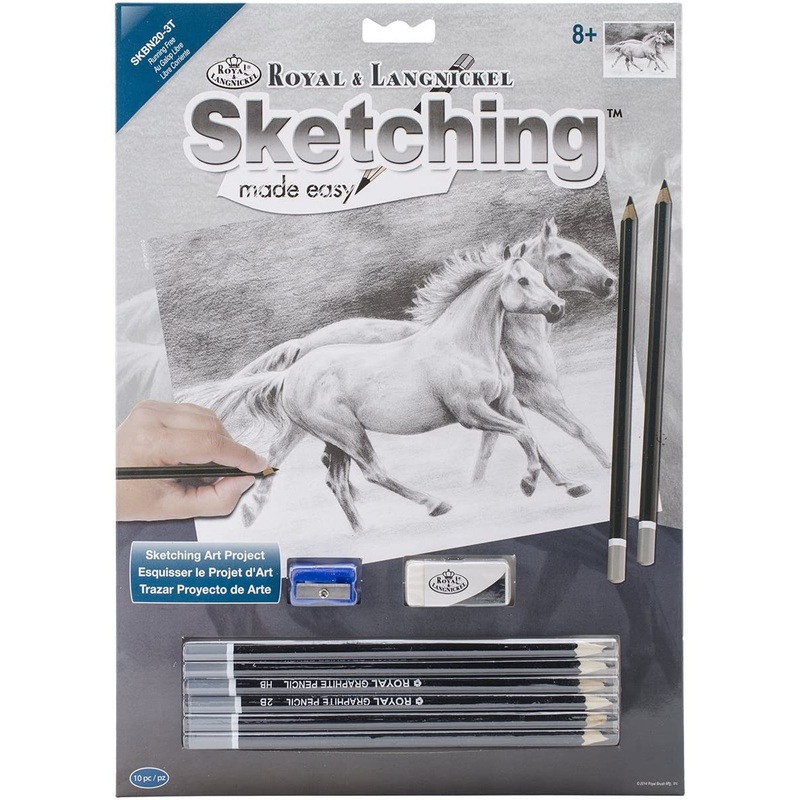 Royal Brush Sketch by Number Running Free