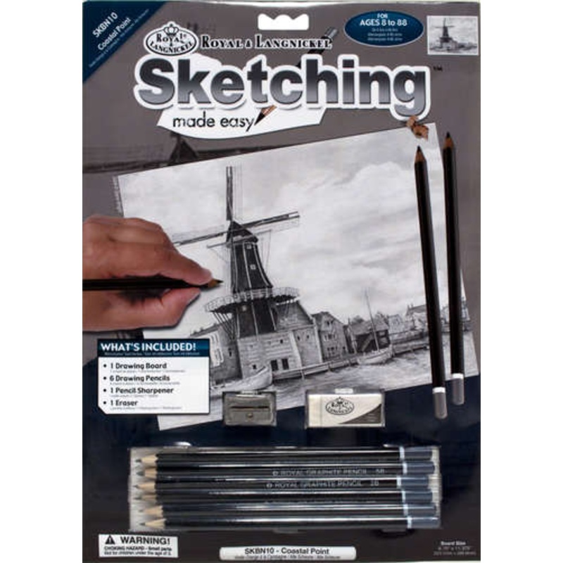 Royal Brush Sketching Coastal Point