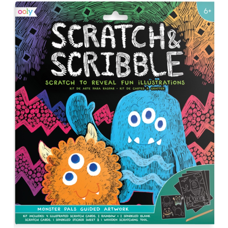 Scratch & Scribble Monster Pals Art Kit