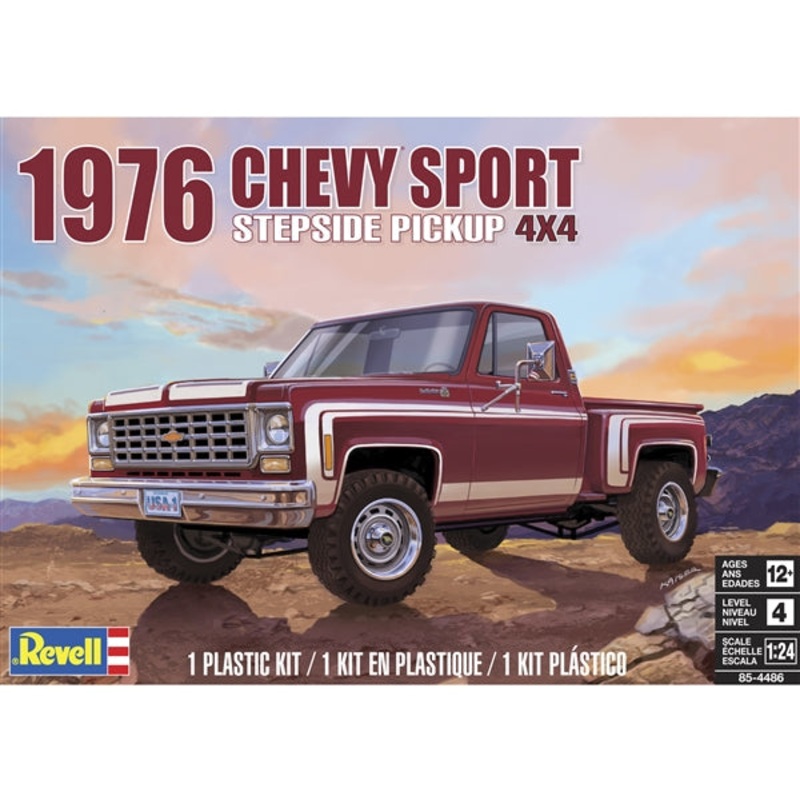 1/24 1976 Chevy Sport Stepside Pickup 4X4