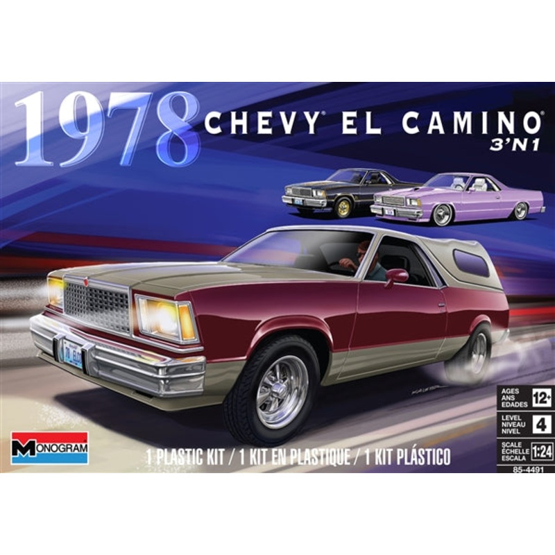 1/24 1978 Chevy El Camino 3n1 Kit