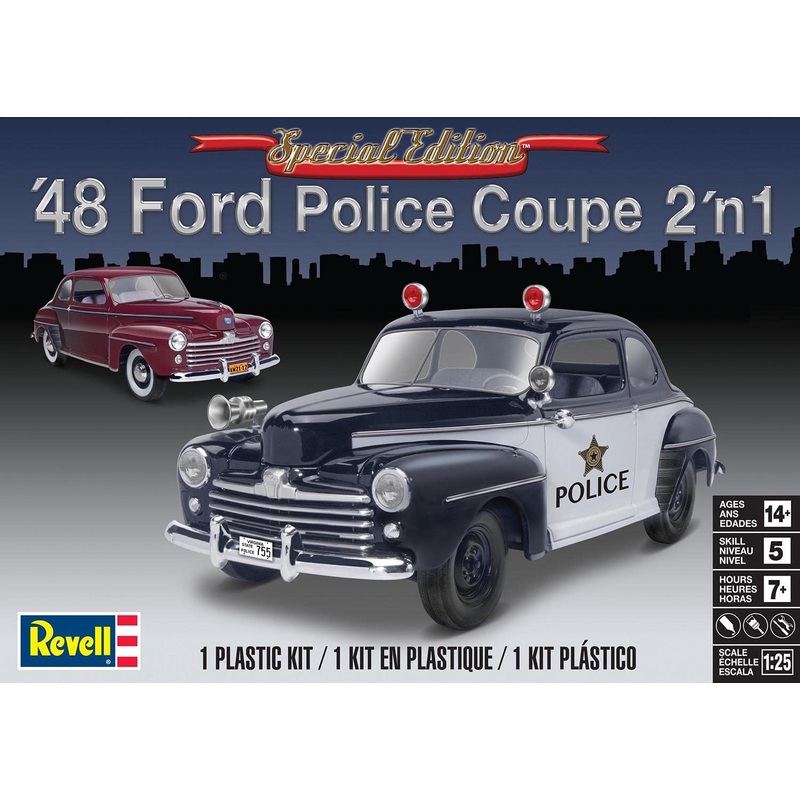 1/25 1948 Ford Police Coupe 2n1