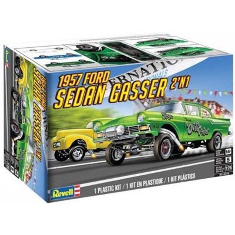 1/25 1957 Ford Sedan Gasser 2'n'1